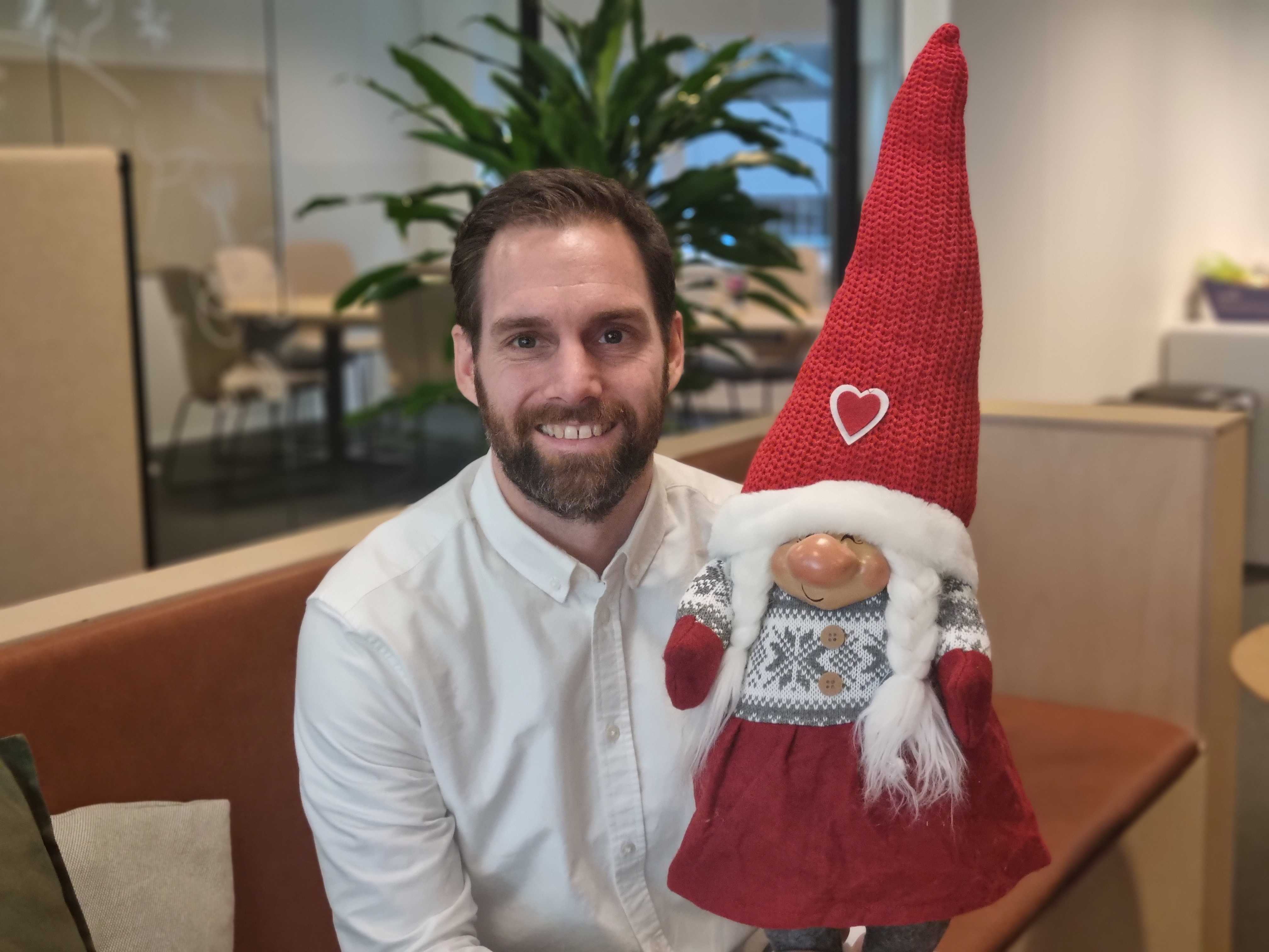 Erik fra markedsavdelingen er klar for årets julebord!