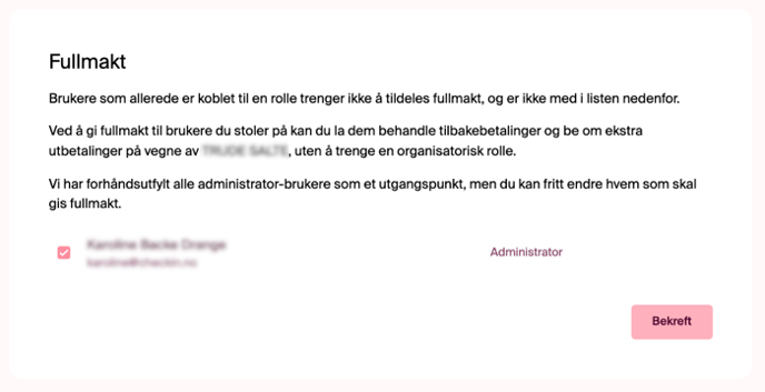 Fullmakt