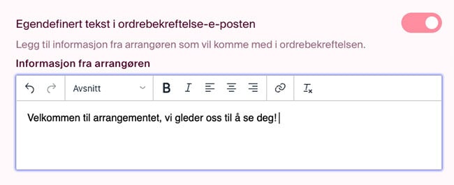 Orderbekreftelse