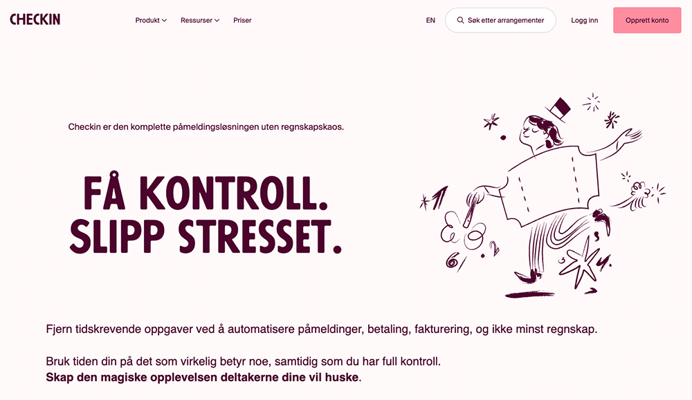 checkin home page