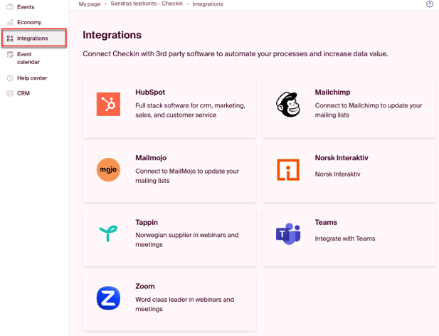integrations
