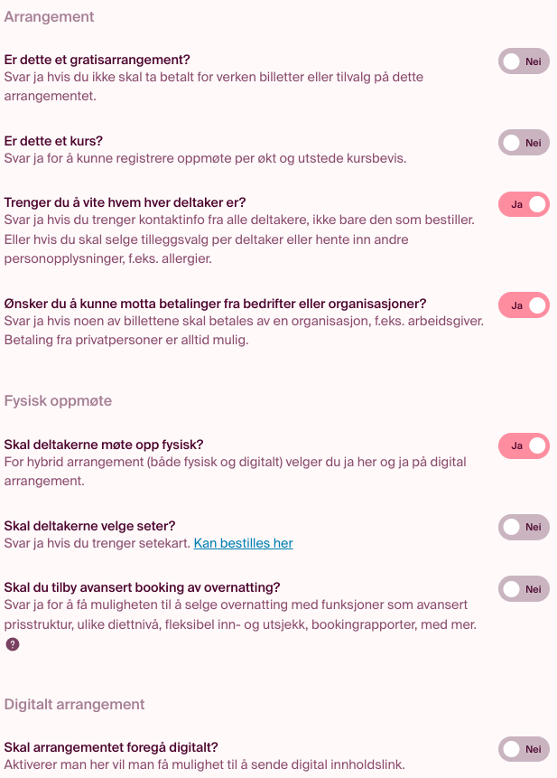 innledende oppsett