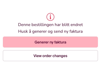 generere ny faktura knapp