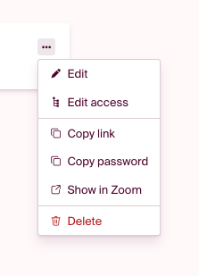 click delete