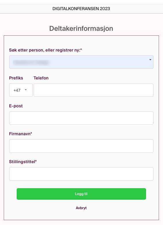 deltakerinformasjon