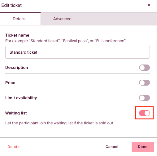 ticket-waitinglist